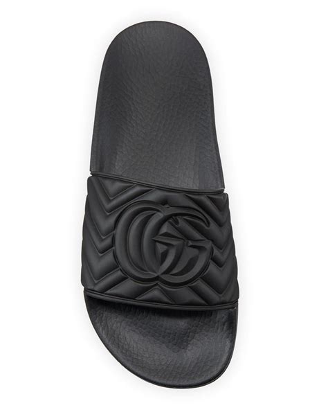 gucci flat pursuit rubber sandals|Gucci flat sandals women's.